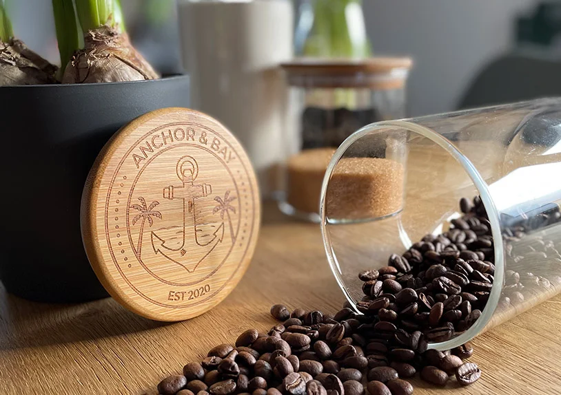 Anchor & Bay gekipptes Vorratsglas mit Kaffeebohnen